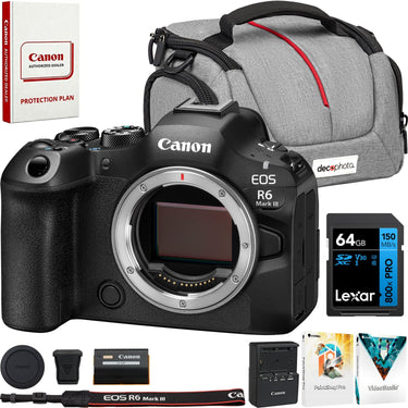Canon EOS R6 Mark III Mirrorless Camera (Body) 7084C002 + Accessories Bundle