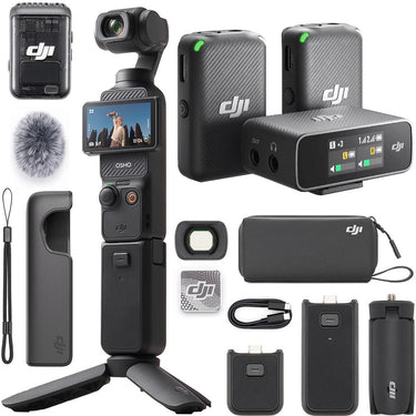 DJI Osmo Pocket 3 Creator Combo 4K 120fps, 3-Axis Gimbal Bundle with DJI Mic