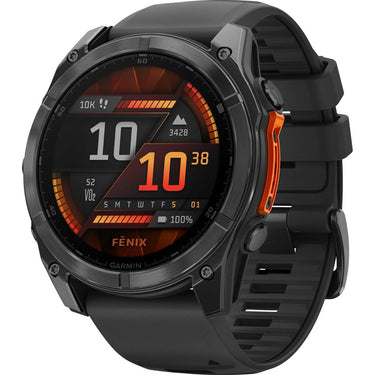 Garmin Fenix 8 51 mm, AMOLED Slate Gray with Black Silicone Band