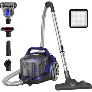ASPIRON Aspiron Canister Vacuum Cleaner, 1200W Lightweight Bagless Vacuum Cleaner