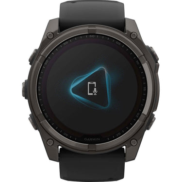 Garmin Fenix 8 51mm Solar Sapphire, Carbon Gray DLC Titanium w/ Black/Pebble Gray Band