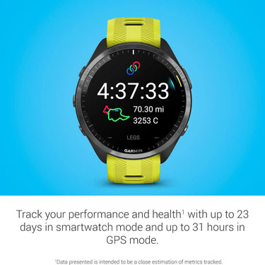Garmin Forerunner 965 Running Smartwatch, Amp Yellow and Black