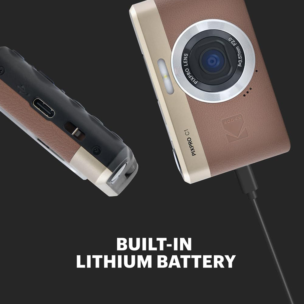 Kodak PixPro C1 Friendly Zoom Digital Camera in Brown - C1-BN