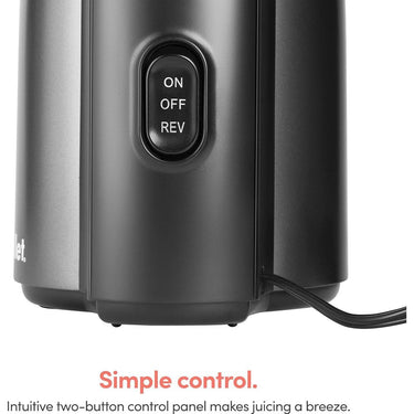 NutriBullet Slow Masticating Juicer Machine 150 Watts, Charcoal Black - Refurbished