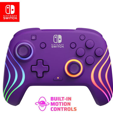 PDP Afterglow Wave Wireless Pro Controller with Full Motion for Nintendo Switch