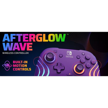 PDP Afterglow Wave Wireless Pro Controller with Full Motion for Nintendo Switch