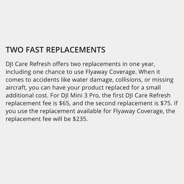 DJI Care Refresh 1-Year Protection Plan for DJI Mini 3 Pro