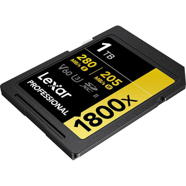 Lexar 1TB Professional 1800x UHS-II SDXC Memory Card (GOLD Series)