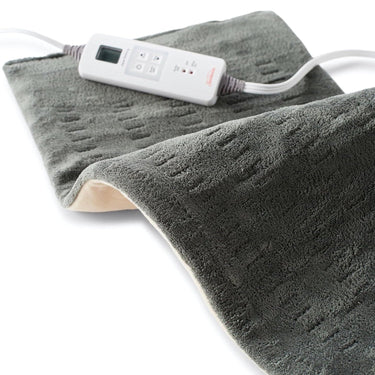 Sunbeam Heating Pad for Back, Neck, and Shoulder 6 Heat Settings, King (Iceberg Green)