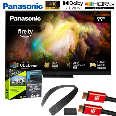 Panasonic Z8BAP 77" OLED 4K Smart Fire TV, + WN10 Neck Speaker + 4 YR Extended Warranty
