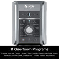 Ninja CREAMi Deluxe 11-in-1 XL Ice Cream Maker, Silver (NC501) - Refurbished