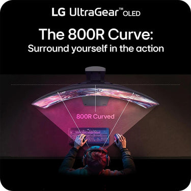 LG 45" UltraGear OLED WQHD Curved Gaming Monitor + 26 Months Protection Bundle
