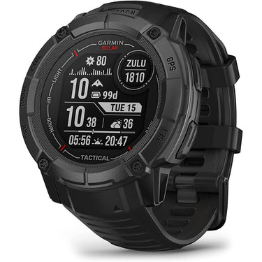 Garmin Instinct 2X Solar Rugged GPS Smartwatch, Tactical Edition + Accessories Bundle