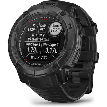 Garmin Instinct 2X Solar Rugged GPS Smartwatch, Tactical Edition + Accessories Bundle