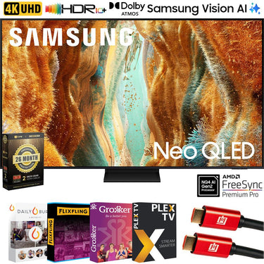 Samsung 75 inch Neo QLED 4K QN70F Vision AI Smart TV (2025) + 26 Months Protection Pack