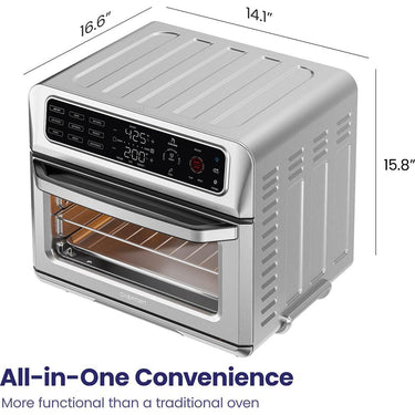 Chefman ExacTemp Air Fryer Toaster Oven Combo with Probe Thermometer - Refurbished