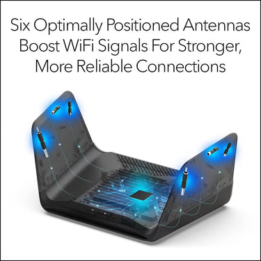 Netgear Nighthawk RAXE300 AXE7800 Tri-Band WiFi 6E Router with 2.5Gb Ethernet