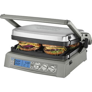 Cuisinart 6-in-1 Elite Griddler, Electric Grill, Griddle & Top Melt, GR-300NAS, Stainless