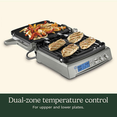 Cuisinart 6-in-1 Elite Griddler, Electric Grill, Griddle & Top Melt, GR-300NAS, Stainless