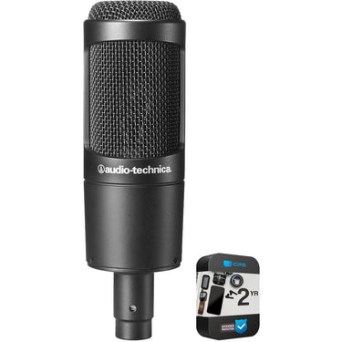 Audio-Technica Cardioid Condenser Microphone Bundle with 2 Year Extended Warranty