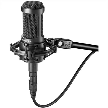 Audio-Technica Cardioid Condenser Microphone AT2035 w/ Warranty + Accessories Bundle