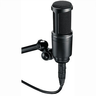 Audio-Technica Side Address Cardioid Condenser Studio Microphone +Warranty + Accessories Bundle