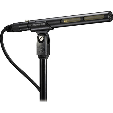 Audio-Technica Line + Gradient Short Shotgun Condenser Mic w/ Warranty + Accessories Bundle