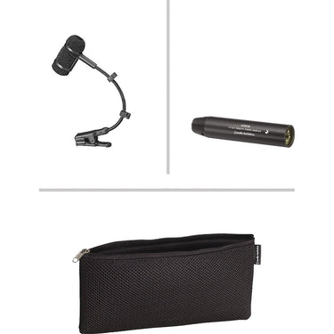 Audio-Technica Cardioid Condenser Clip-on Instrument Mic w/ Warranty + Accessories Bundle