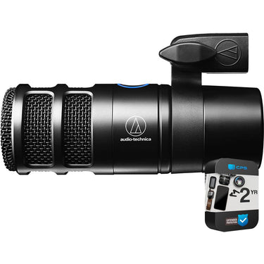 Audio-Technica AT2040USB Hypercardioid Dynamic Podcast USB Microphone with 2 YR Warranty Bundle