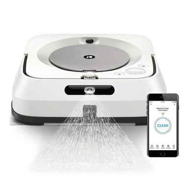 iRobot Braava Jet m6 WiFi Connected Robot Mop M6 (6110) - (Refurbished) - White