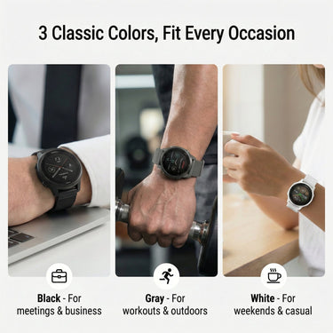 Deco Essentials Nylon Elastic Bands for Garmin Smartwatches 20mm (3 pack)