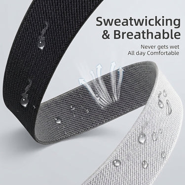 Deco Essentials Nylon Elastic Bands for Garmin Smartwatches 20mm (3 pack)