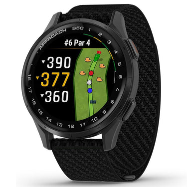 Garmin Approach S50 Advanced Golf GPS Smartwatch with Nylon Elastic Bands Bundle