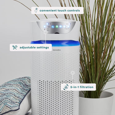 Homedics Total Clean Deluxe 5 in 1 UV Air Purifier - Refurbished