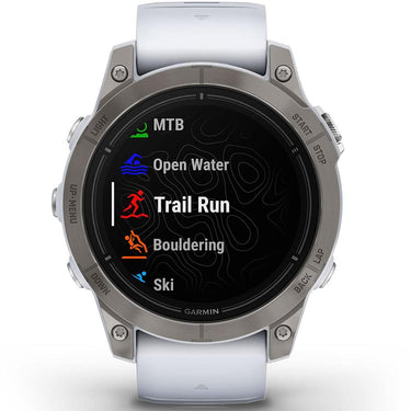 Garmin Epix Pro (Gen 2), 47mm, Sapphire, Titanium, Whitestone w/ Accessories Bundle