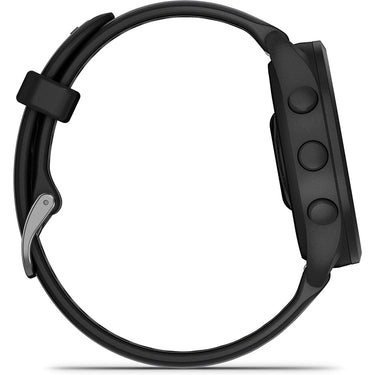 Garmin Forerunner 165 Music Smart Sport Watch, Black + Slate Gray w/ Accessories Bundle