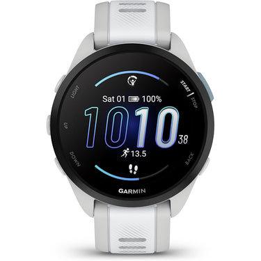 Garmin Forerunner 165 Music Smart Sport Watch, Mist Gray w/ Accessories Bundle
