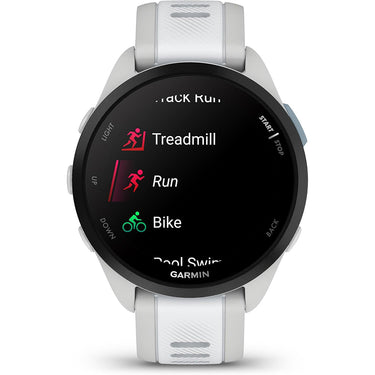 Garmin Forerunner 165 Music Smart Sport Watch, Mist Gray w/ Accessories Bundle