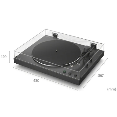 Sony PS-LX3BT Full Auto Playback Turntable with Bluetooth Connectivity - Black