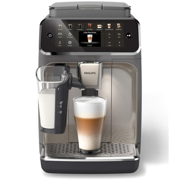 Philips 4400 Series Fully Automatic Espresso Machine, Black Chrome
