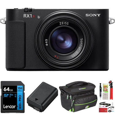 Sony RX1R III Compact Full-Frame Digital Camera 61MP - Black w/ Accessories Bundle