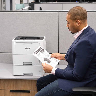 Brother HL-L6210DWT Business Monochrome Laser Printer, White