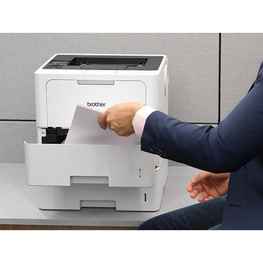 Brother HL-L6210DWT Business Monochrome Laser Printer, White