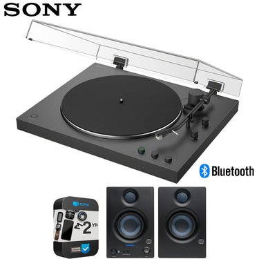 Sony PS-LX3BT Full Auto Playback Turntable, Bluetooth + Warranty +Speaker Bundle