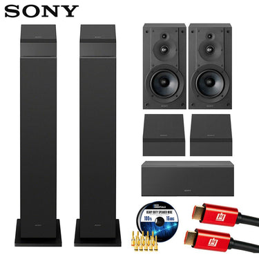 Sony SS-CS3M2 Hi-res Floorstanding Speaker (Pair) w/ Sound System Bundle