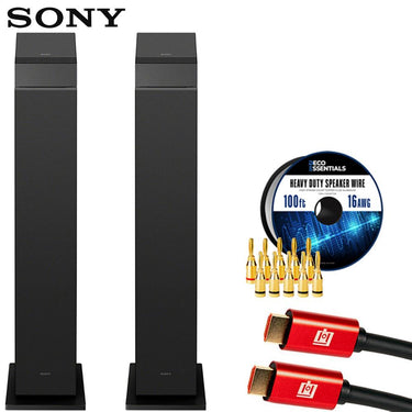 Sony SS-CS3M2 Hi-res Floorstanding Speaker (Pair) w/ Accesories Bundle