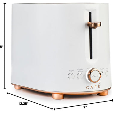 Cafe C9TMA2S4PW3 Express Finish 2-Slice Toaster, Matte White
