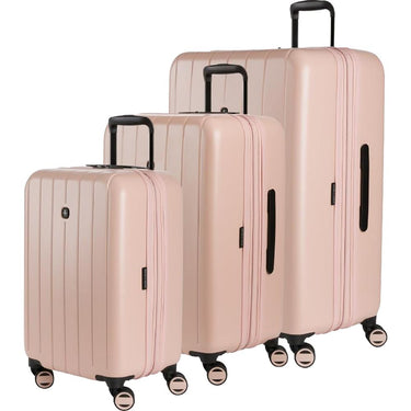 Swiss Gear Wanderlust Pro Lightweight Expandable Spinner 3-Piece Set, Pink (20/24/28)
