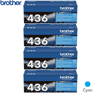 Brother Super High-yield Toner Cartridge Cyan 4 Pack
