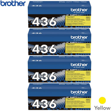 Brother Super High-yield Toner Cartridge Yellow 4 Pack
